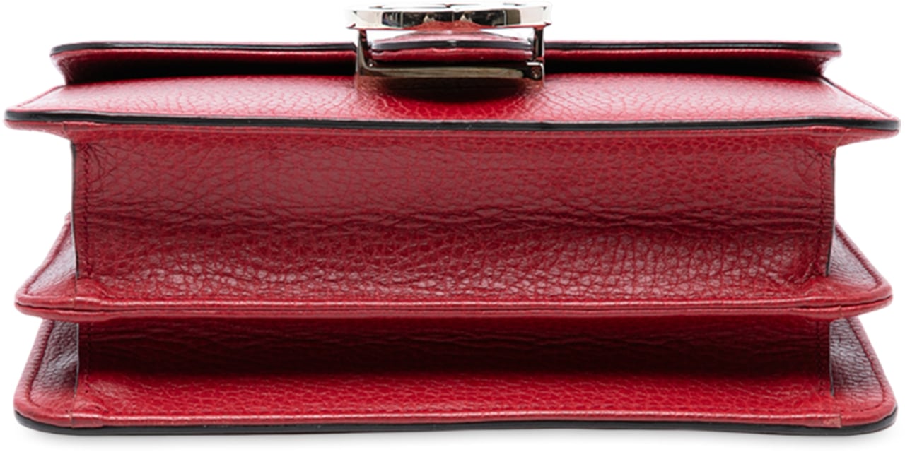 Gucci Small Dollar Calfskin Interlocking G Crossbody Rood