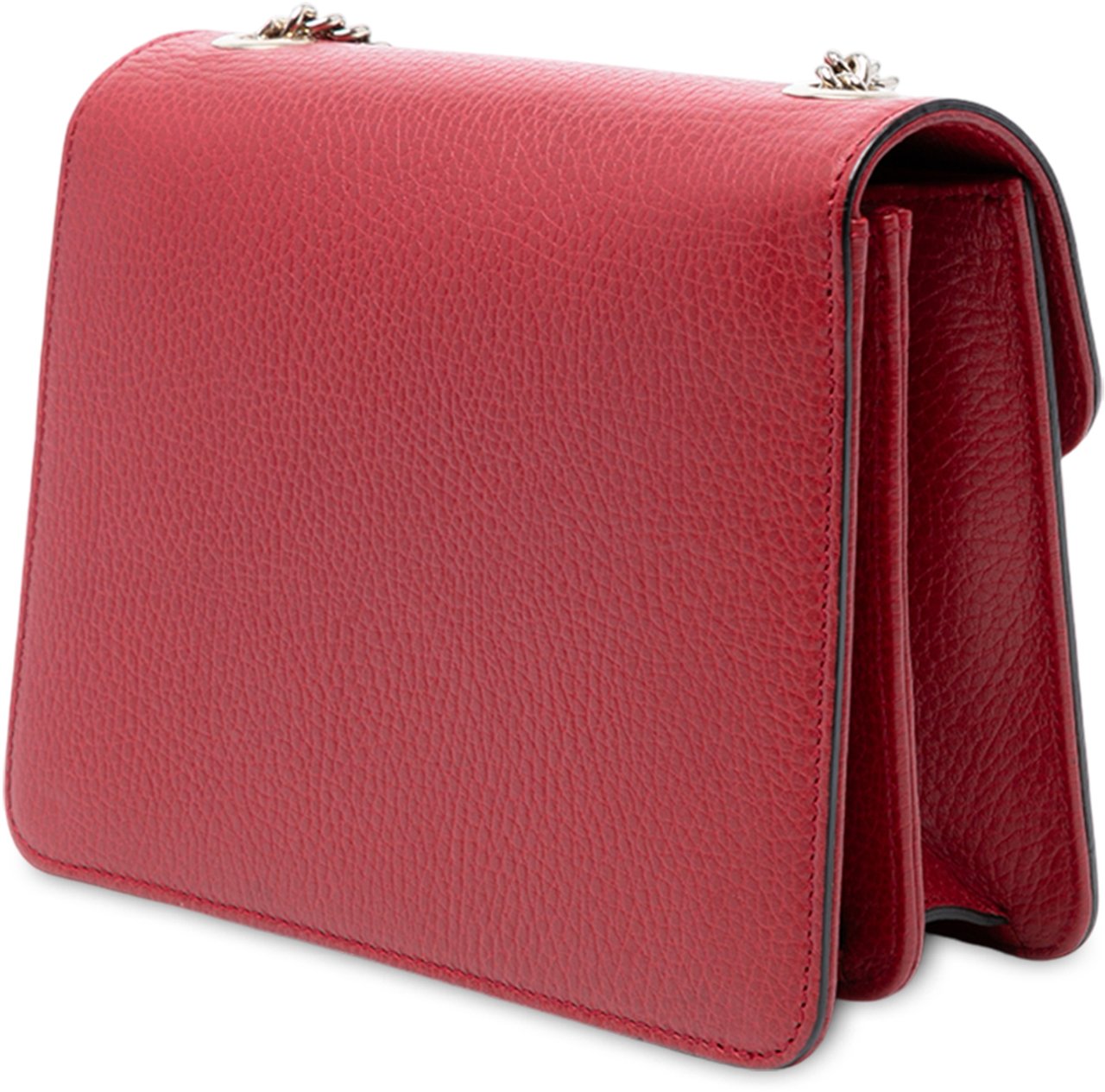 Gucci Small Dollar Calfskin Interlocking G Crossbody Rood