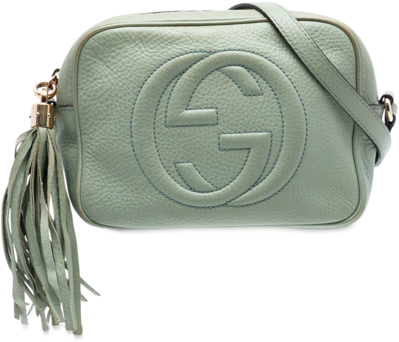 Gucci Leather Soho Disco Crossbody Groen