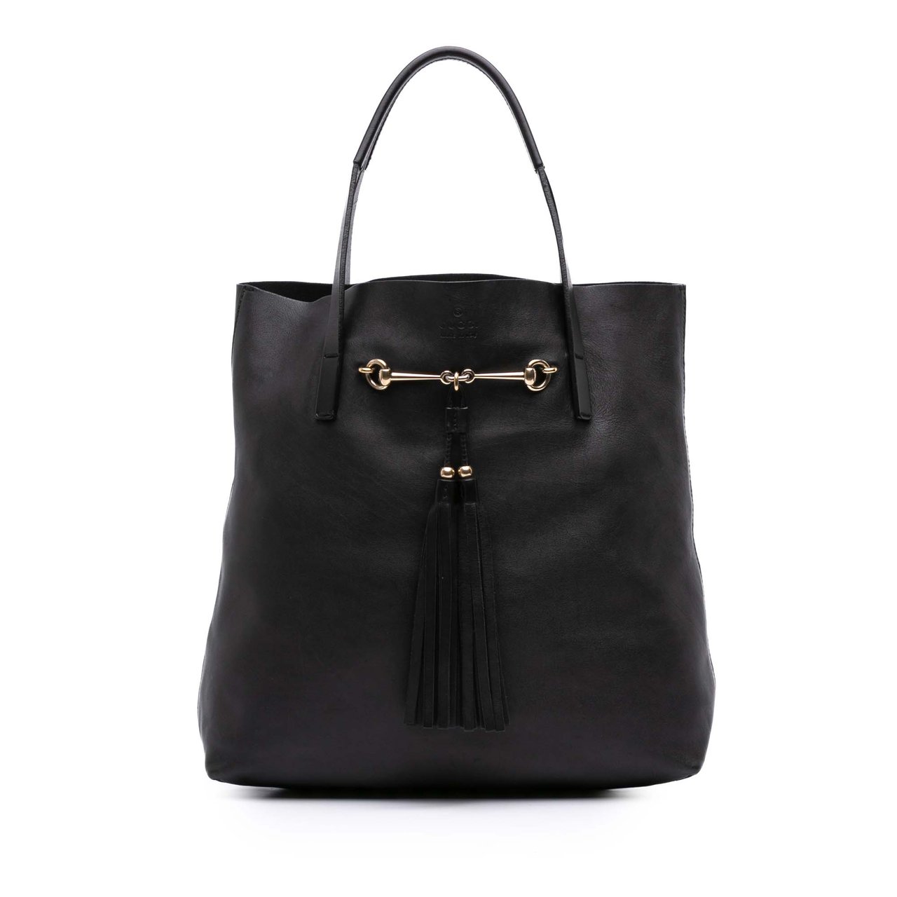 Gucci Leather Horsebit Park Avenue Tote Zwart