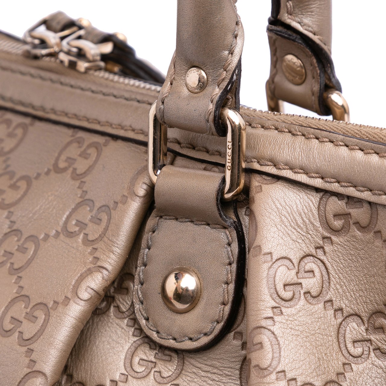 Gucci Guccissima Sukey Satchel Goud