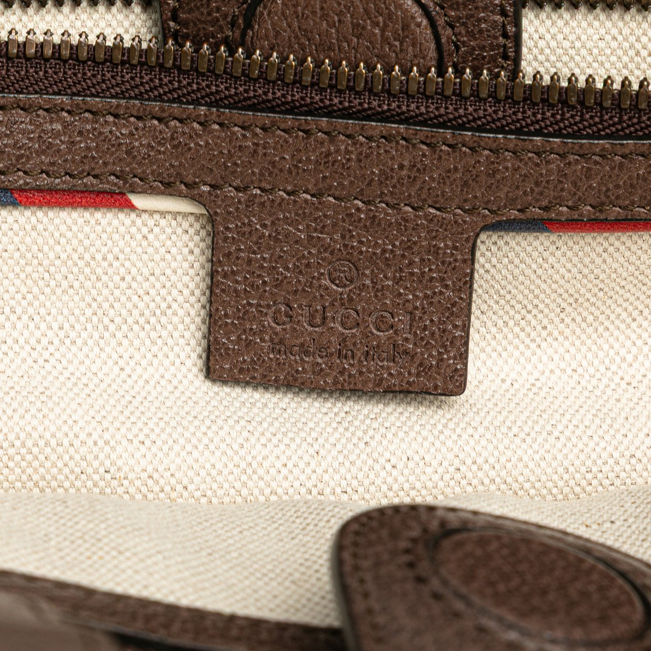 Gucci GG Supreme Night Courrier Vertical Satchel Bruin