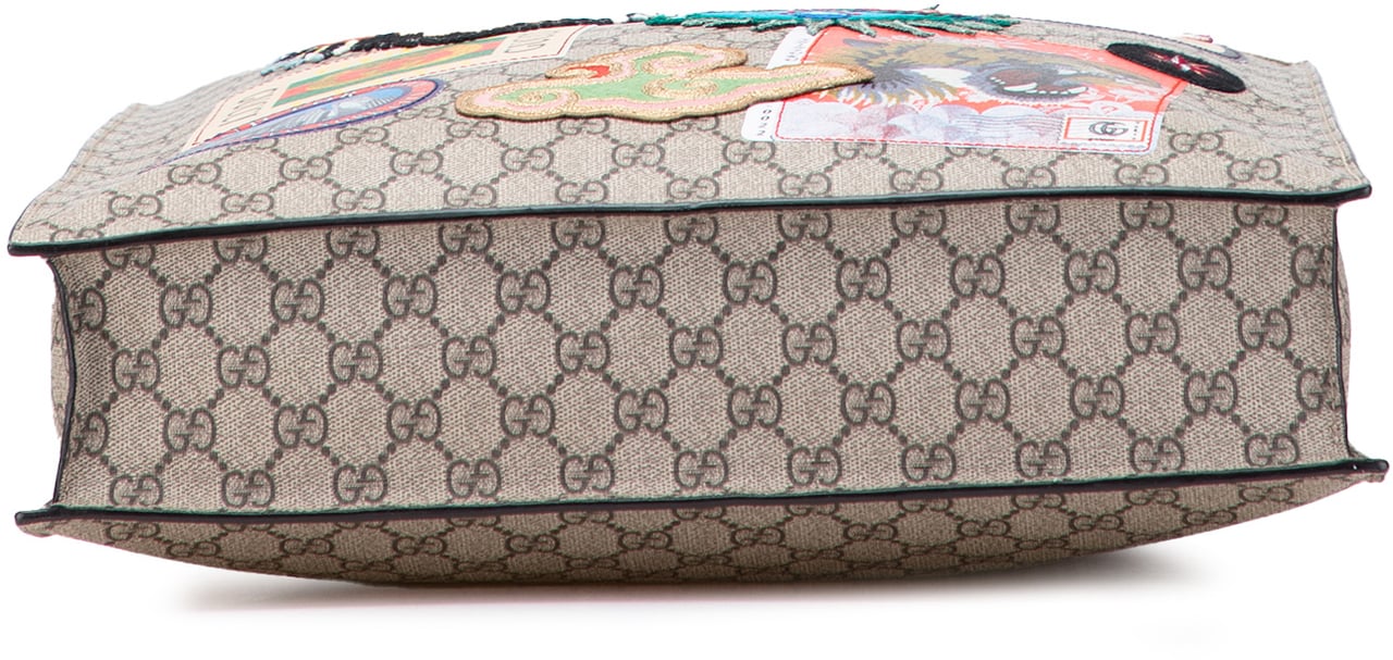 Gucci GG Supreme Night Courrier Vertical Satchel Bruin