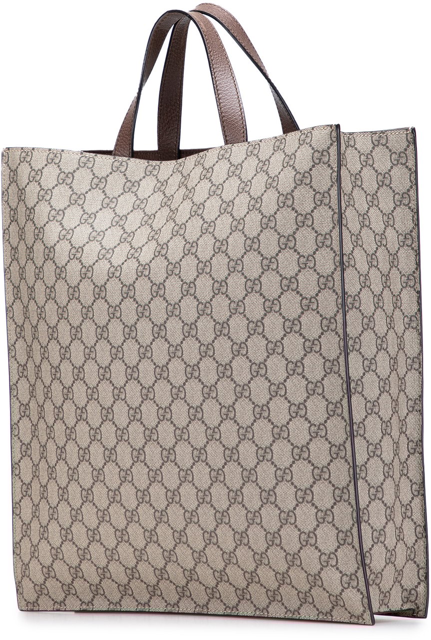 Gucci GG Supreme Night Courrier Vertical Satchel Bruin