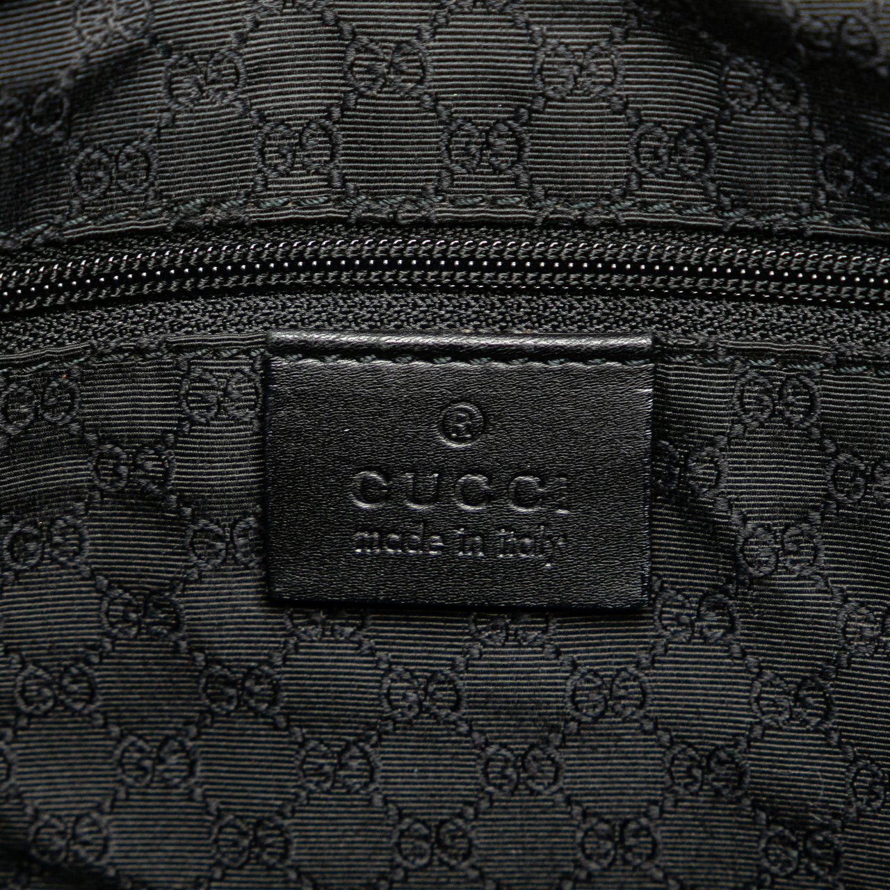 Gucci Denim Web Shoulder Bag Zwart
