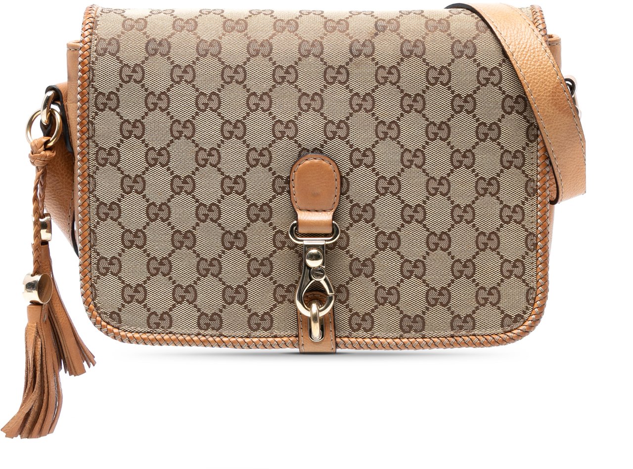 Gucci GG Canvas Marrakech Crossbody Bruin