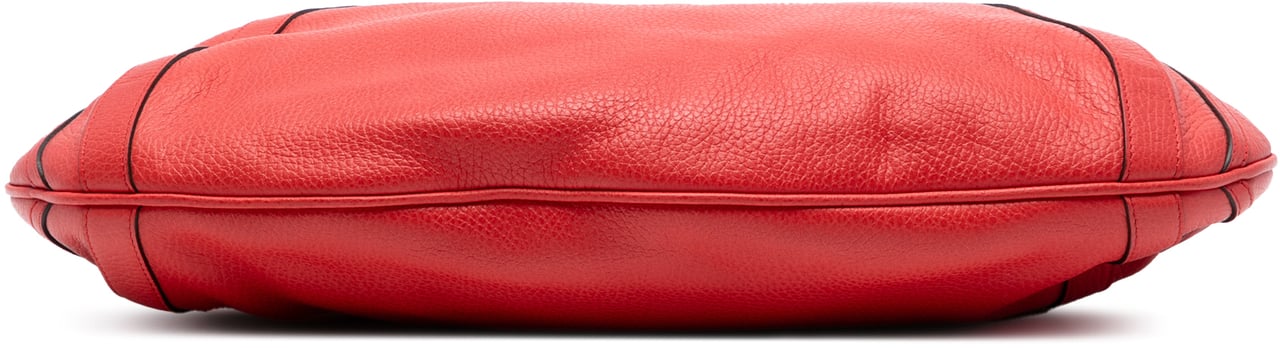 Gucci Leather Abbey D Ring Convertible Tote Rood