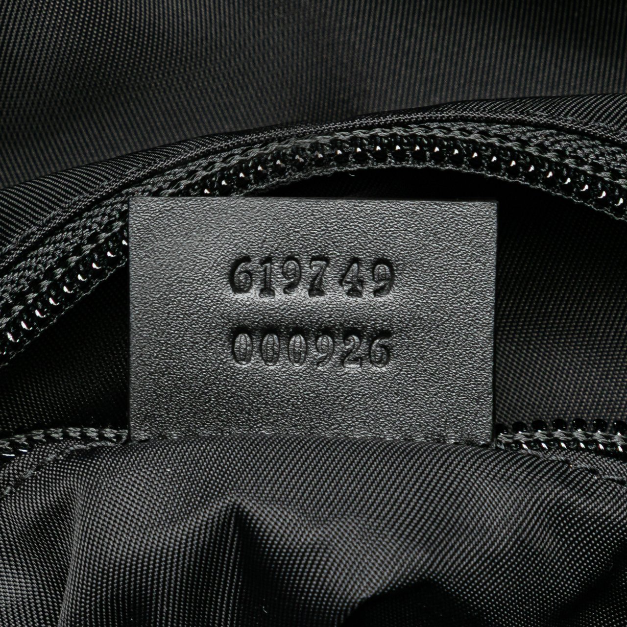 Gucci Canvas Techno Web Fold Over Backpack Zwart