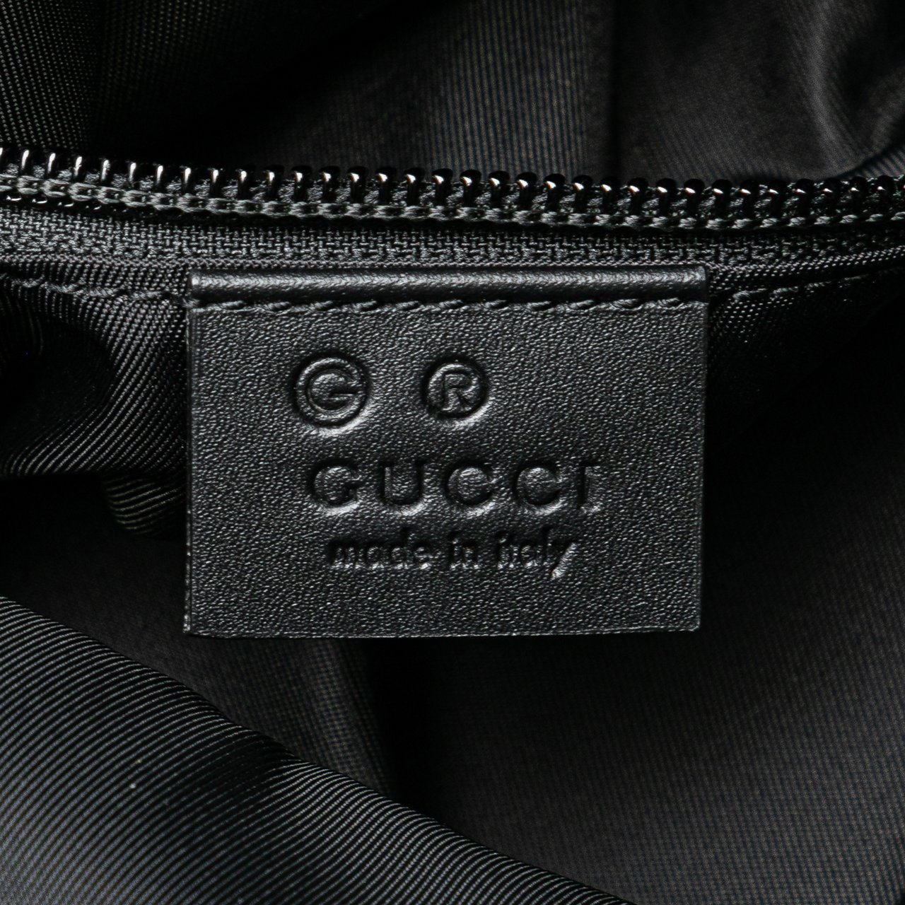 Gucci Canvas Techno Web Fold Over Backpack Zwart