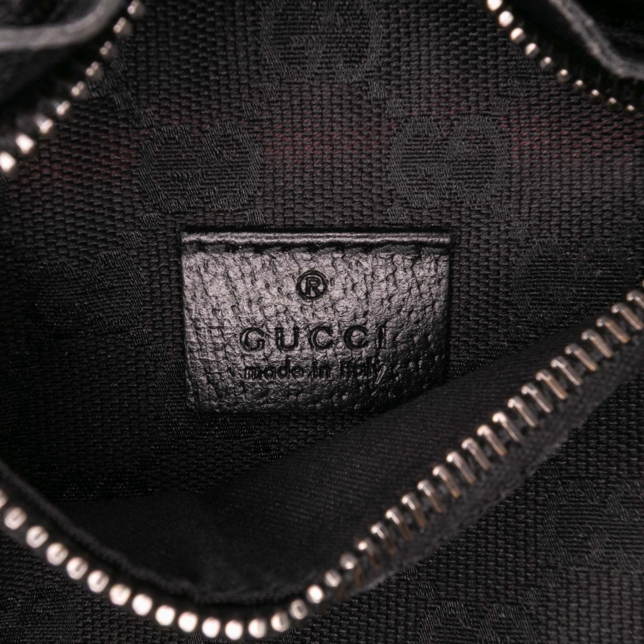 Gucci GG Canvas Double Pocket Belt Bag Zwart