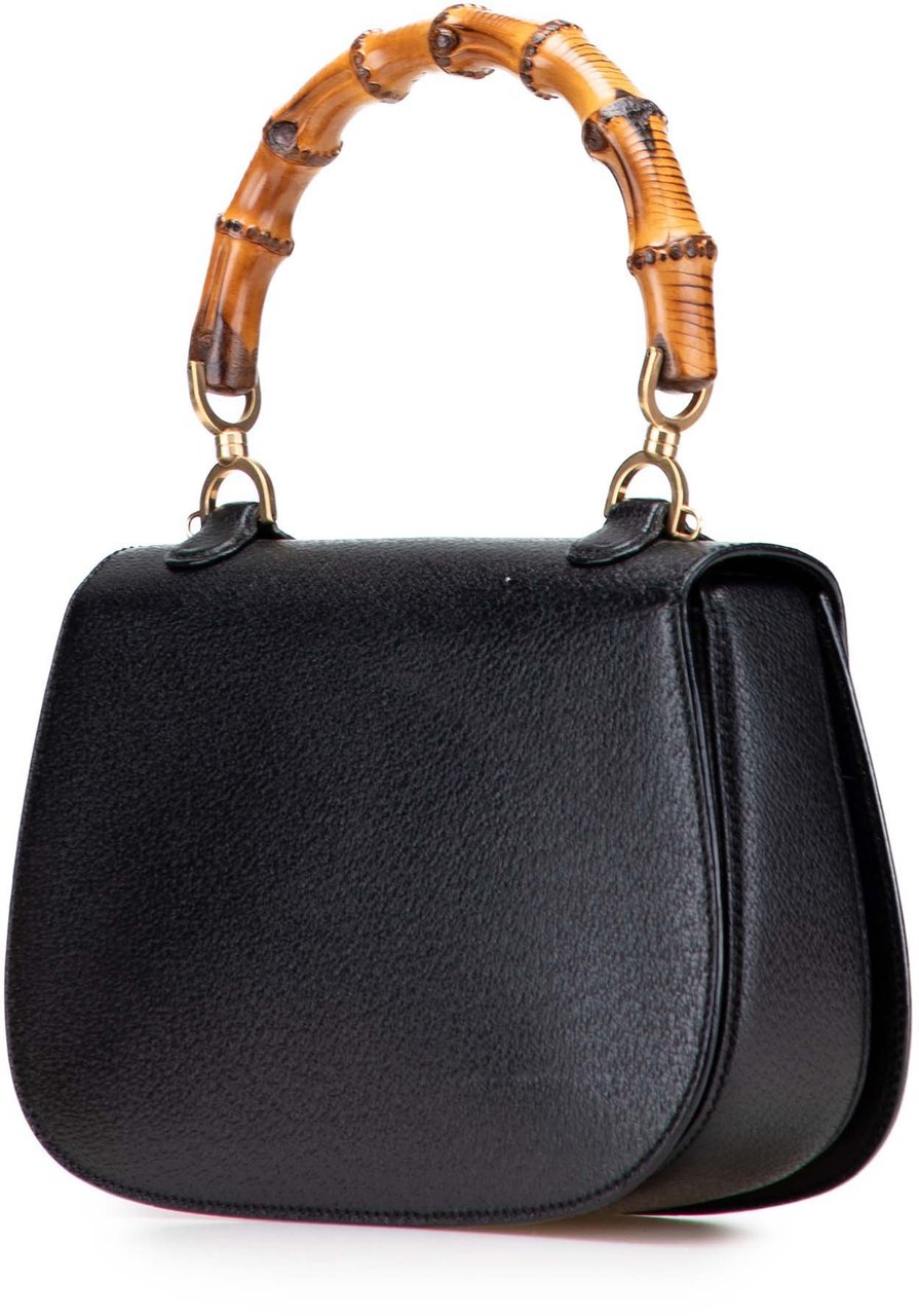 Gucci Calfskin Bamboo Night Zwart