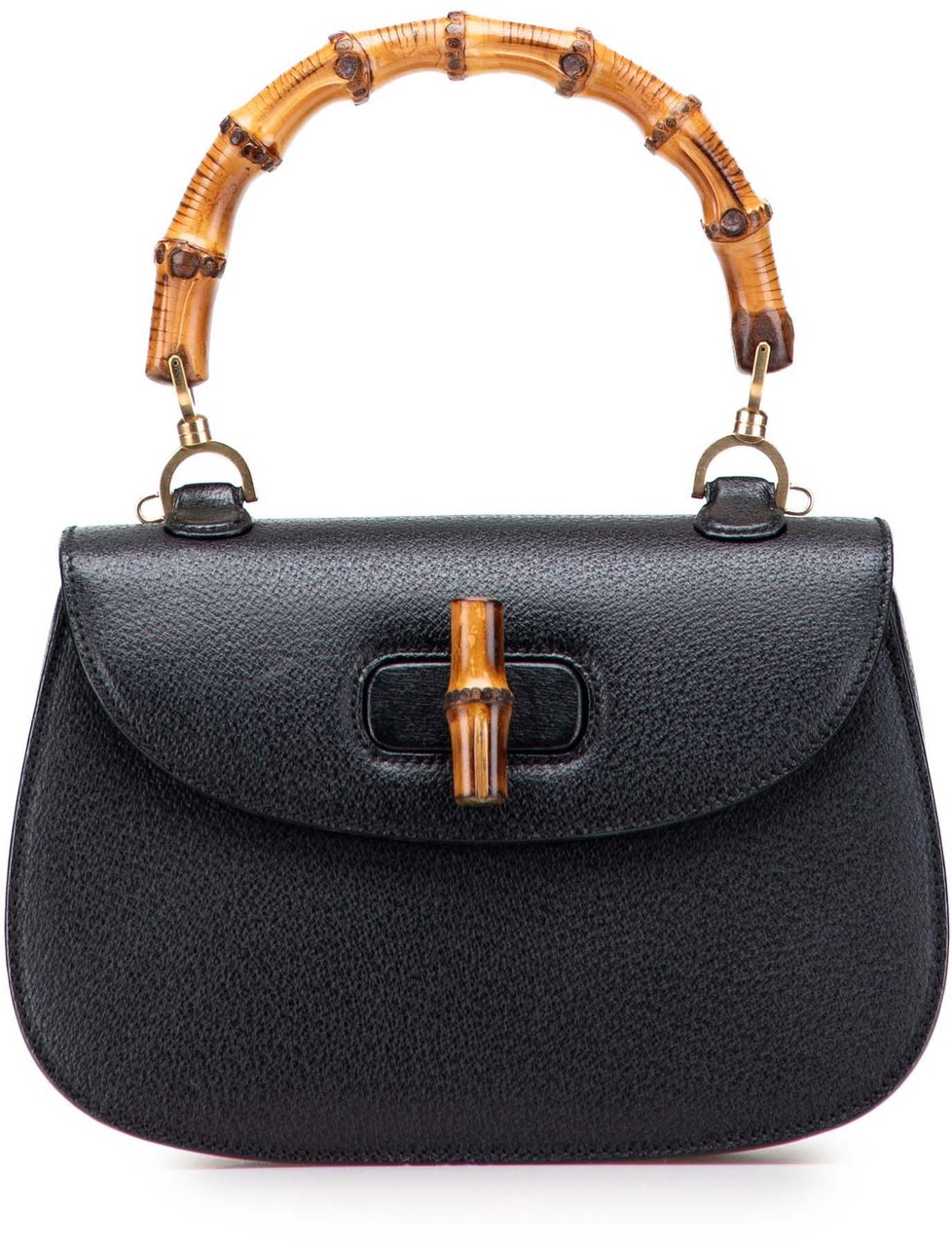 Gucci Calfskin Bamboo Night Zwart