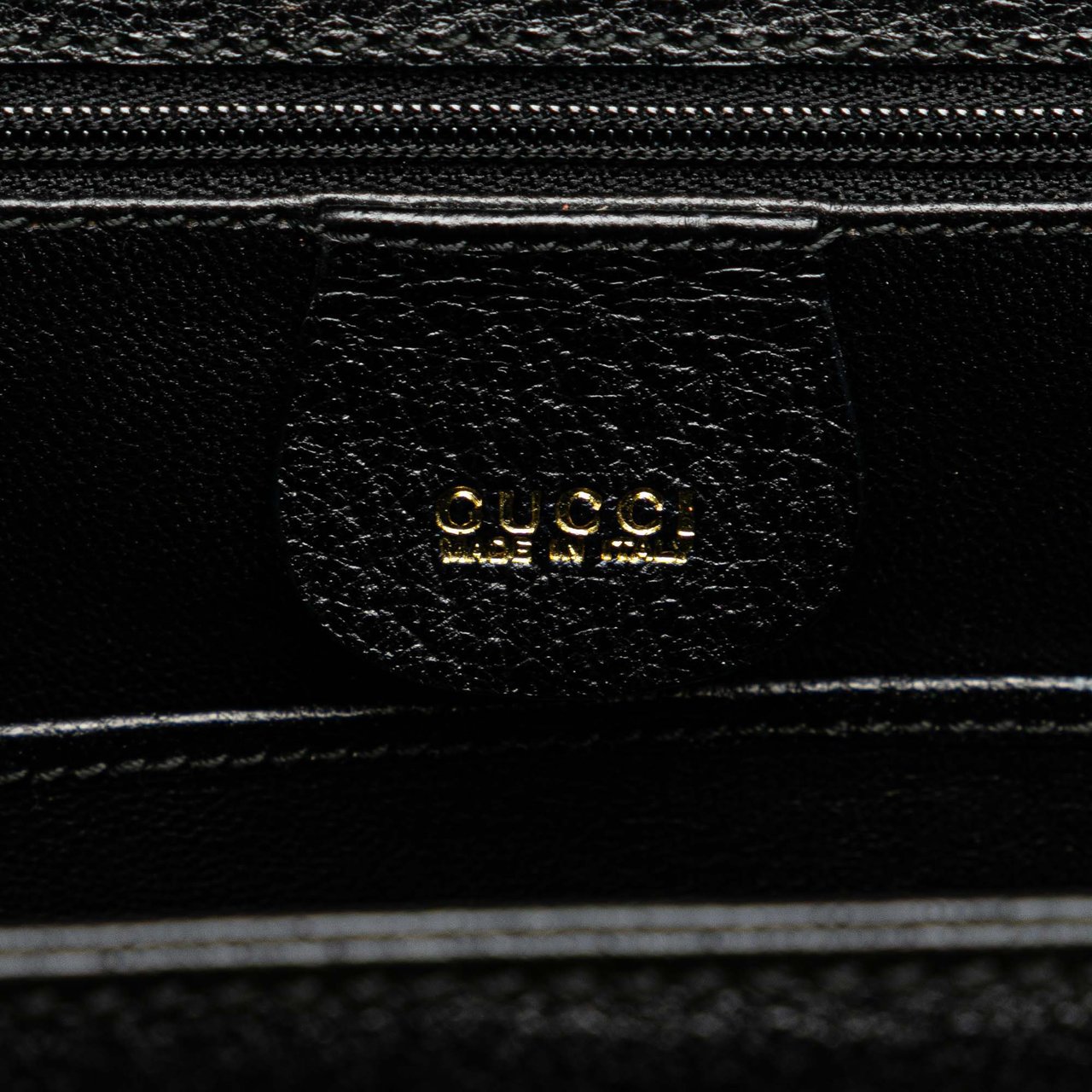 Gucci Calfskin Bamboo Night Zwart