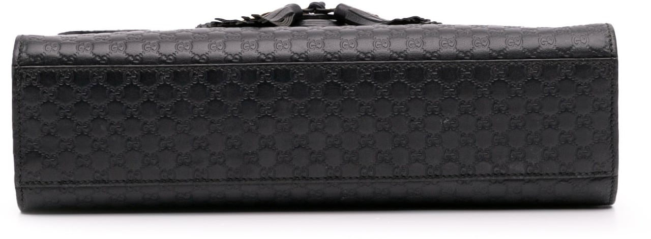 Gucci Medium Microguccissima Emily Shoulder Bag Zwart