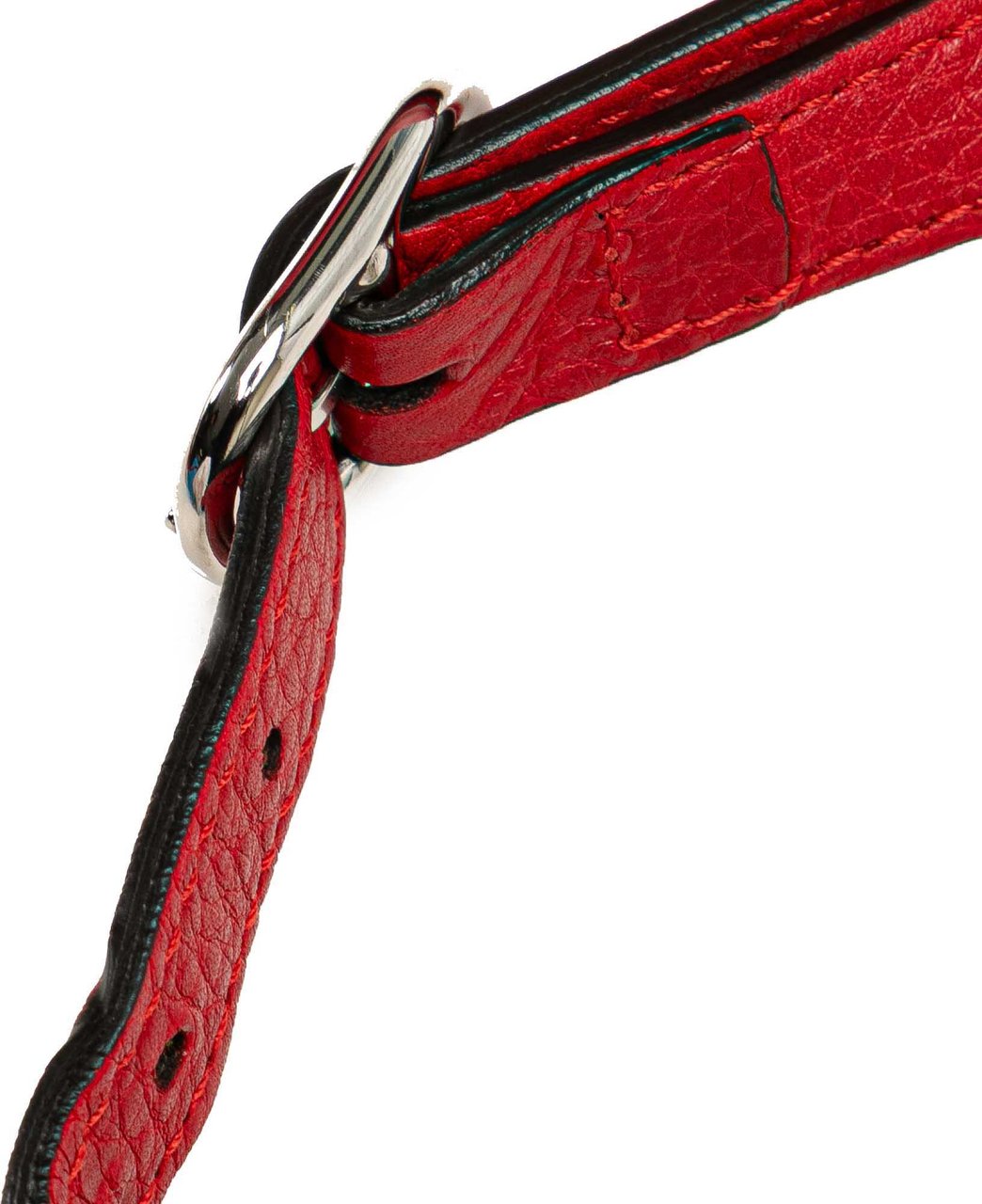 Gucci Medium Leather Bamboo Daily Crossbody Rood