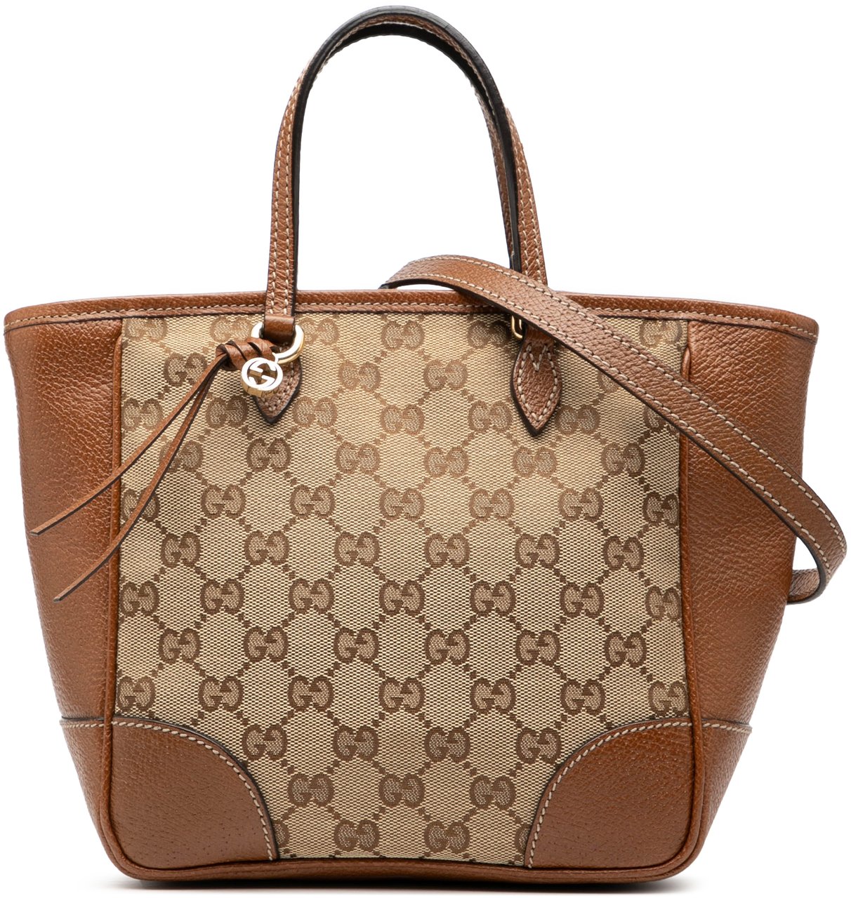 Gucci Small GG Canvas Bree Satchel Bruin