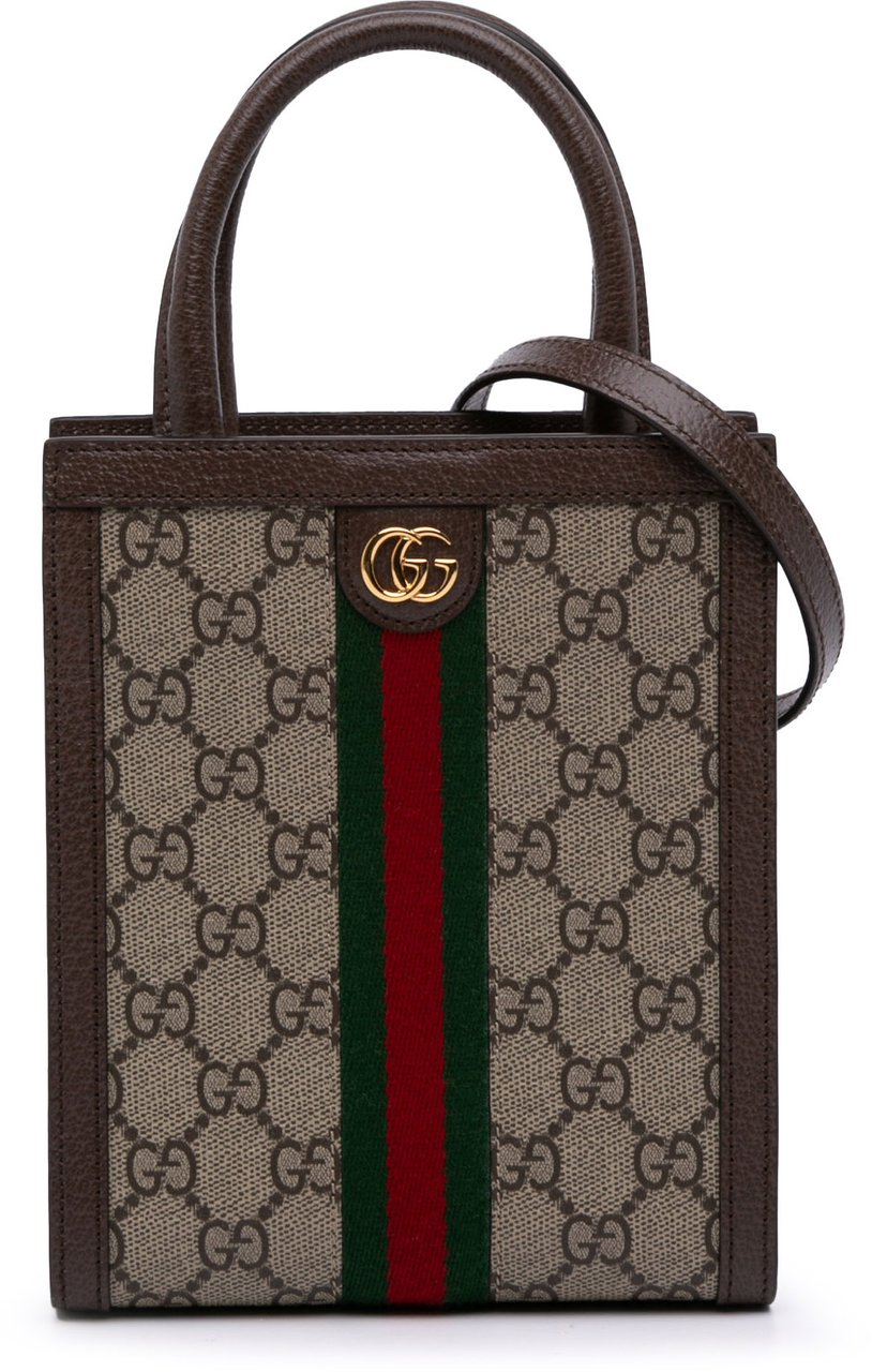 Gucci Mini GG Supreme Ophidia Web Satchel Bruin