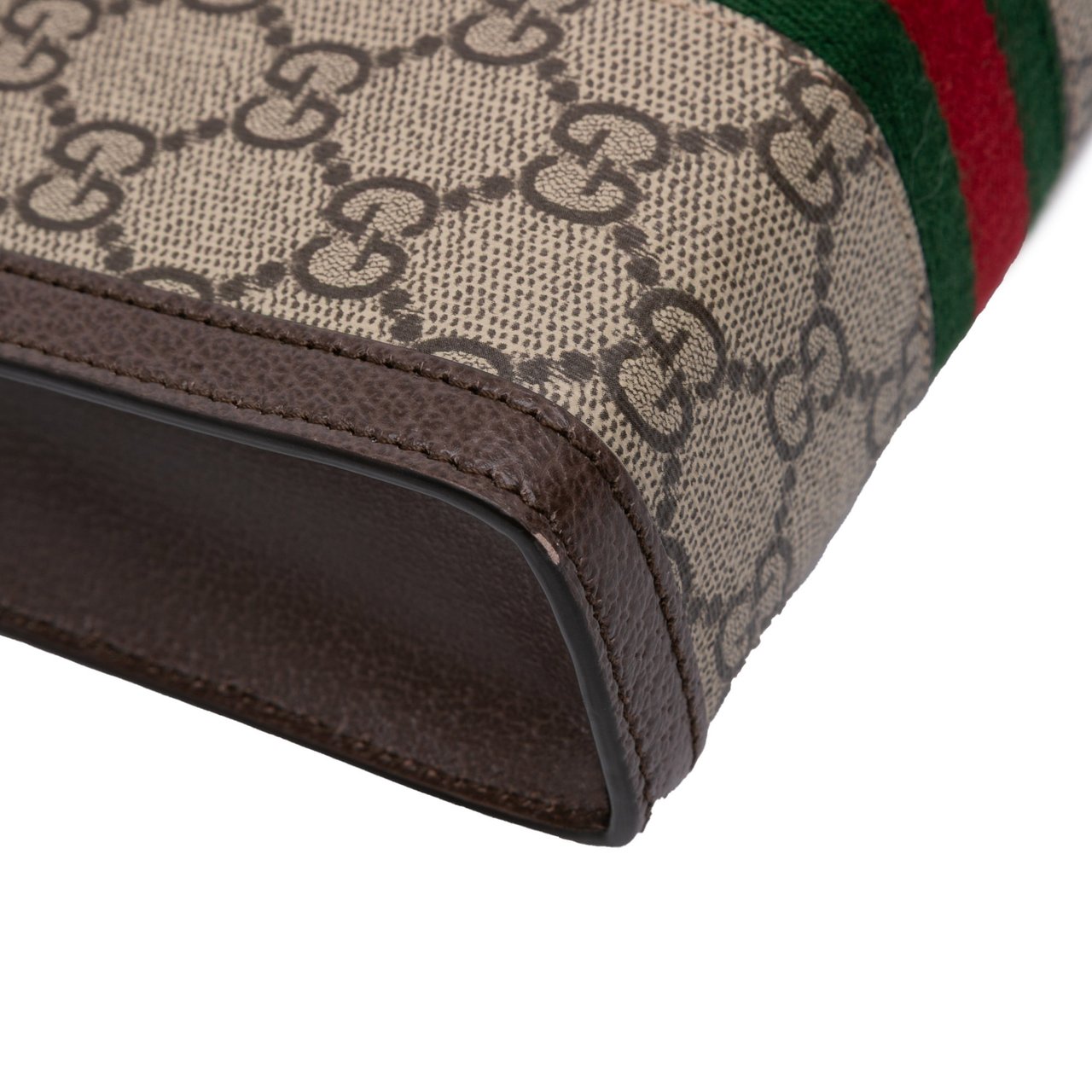 Gucci Mini GG Supreme Ophidia Web Satchel Bruin