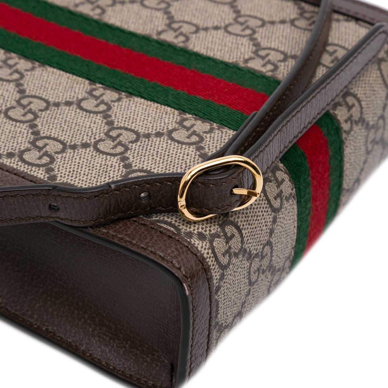 Gucci Mini GG Supreme Ophidia Web Satchel Bruin