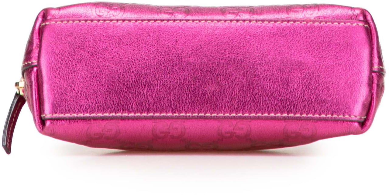Gucci Metallic Guccissima Pouch Roze