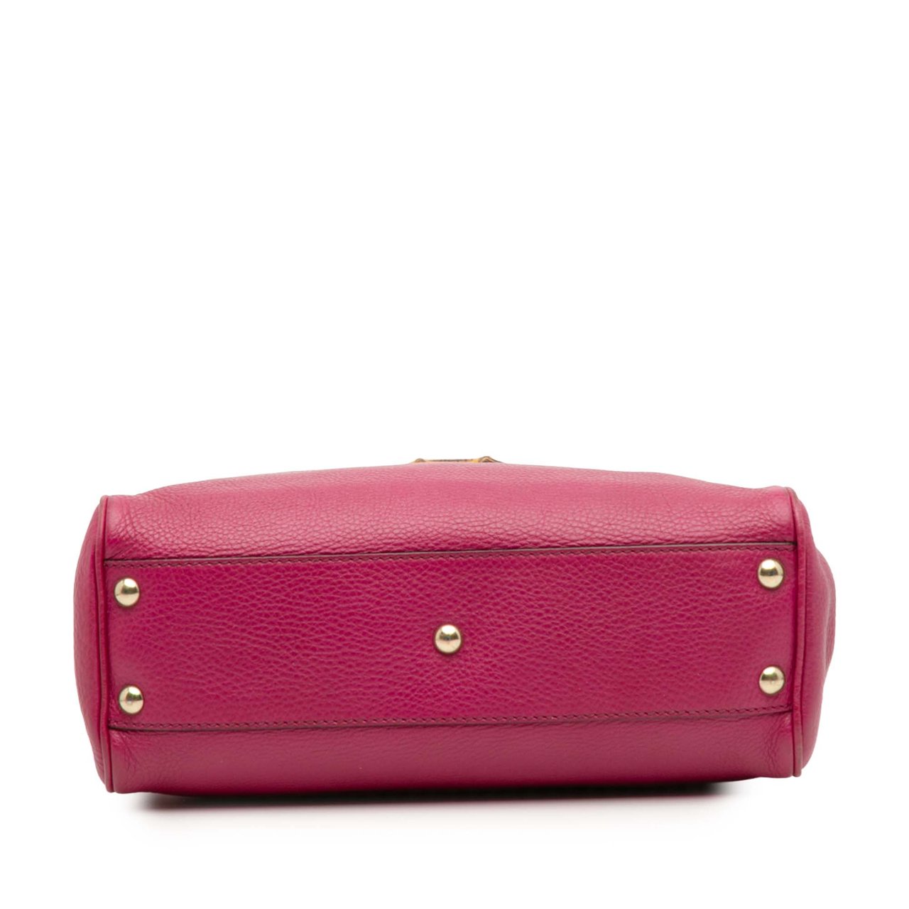 Gucci Small Calfskin Bamboo Shopper Satchel Roze