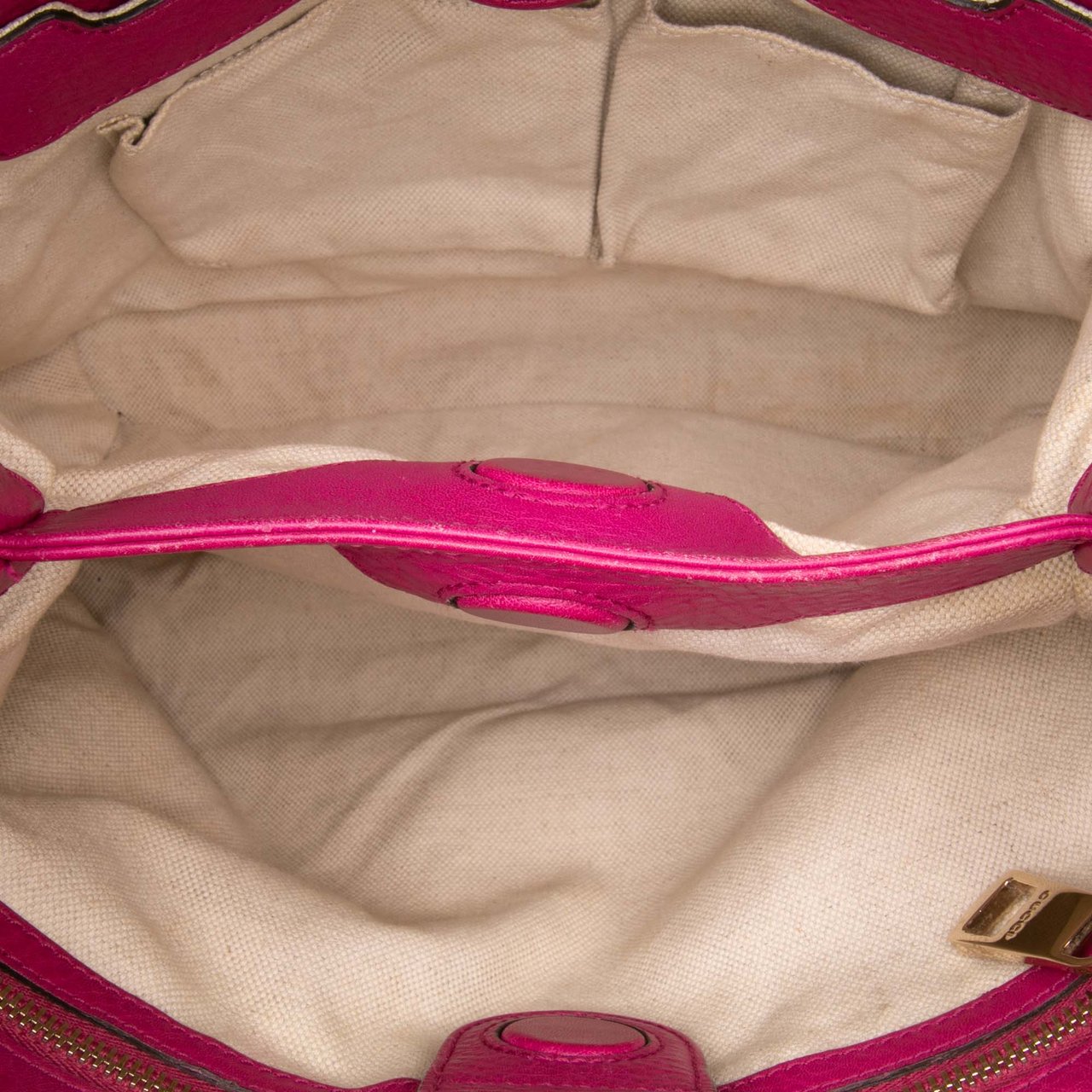 Gucci Small Calfskin Bamboo Shopper Satchel Roze