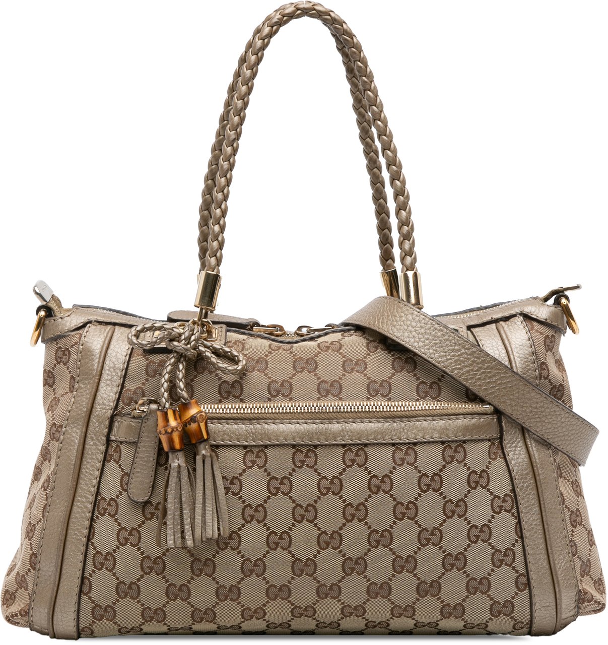 Gucci GG Canvas Bella Satchel Bruin