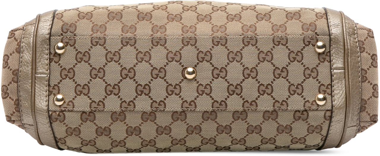 Gucci GG Canvas Bella Satchel Bruin