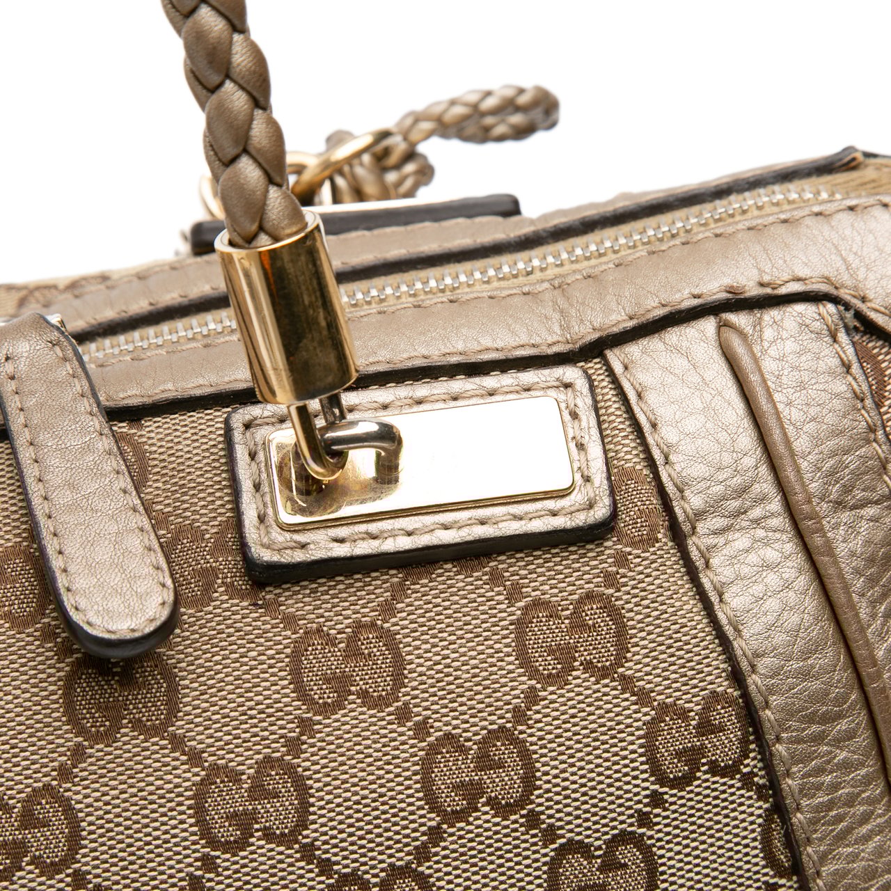 Gucci GG Canvas Bella Satchel Bruin