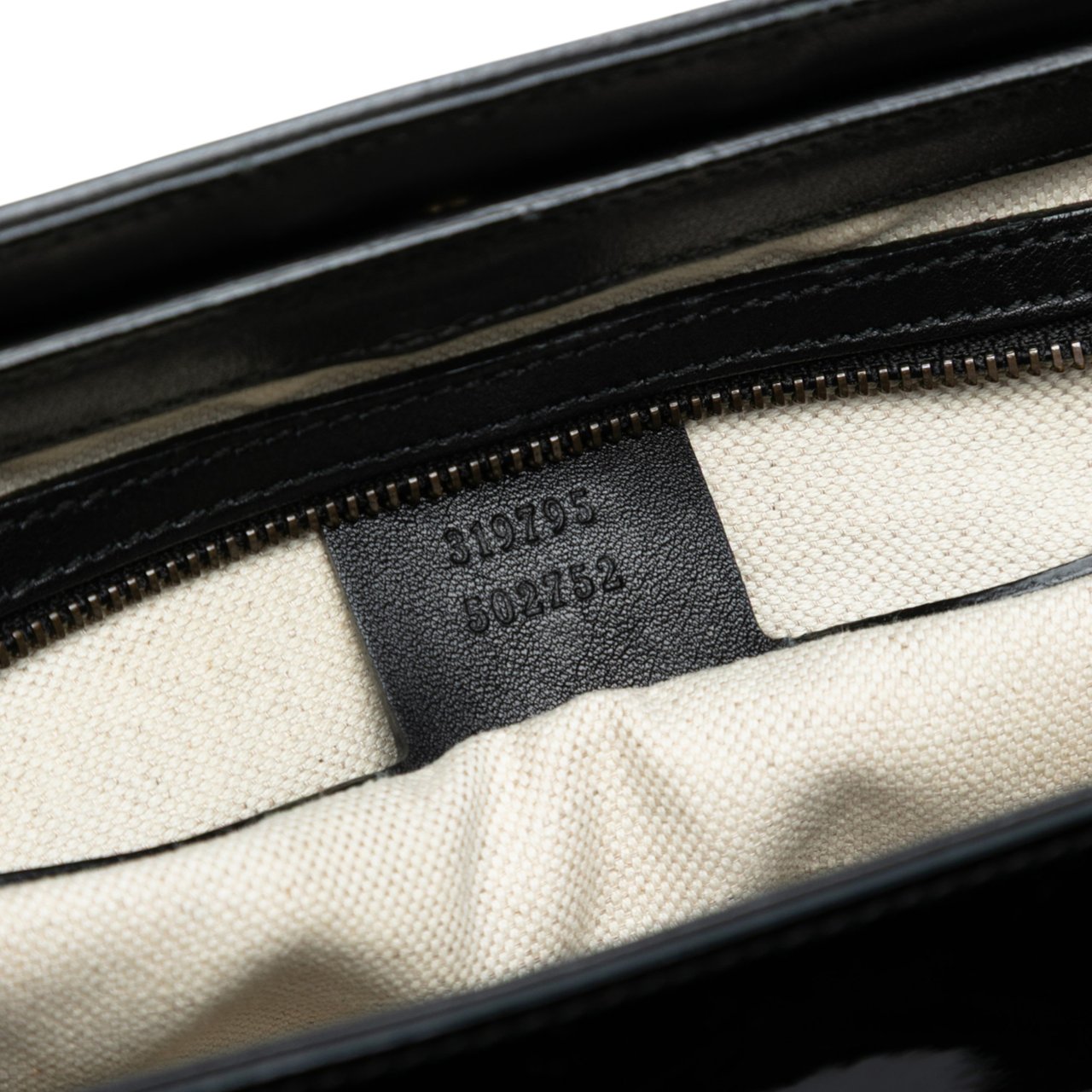 Gucci Patent Bright Bit Satchel Zwart