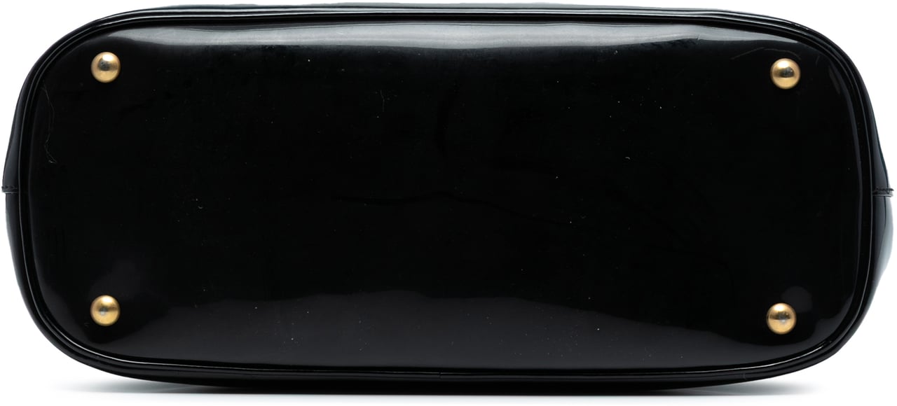 Gucci Patent Bright Bit Satchel Zwart