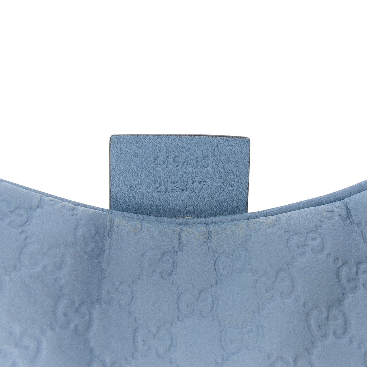 Gucci Mini Microguccissima Bree Crossbody Blauw