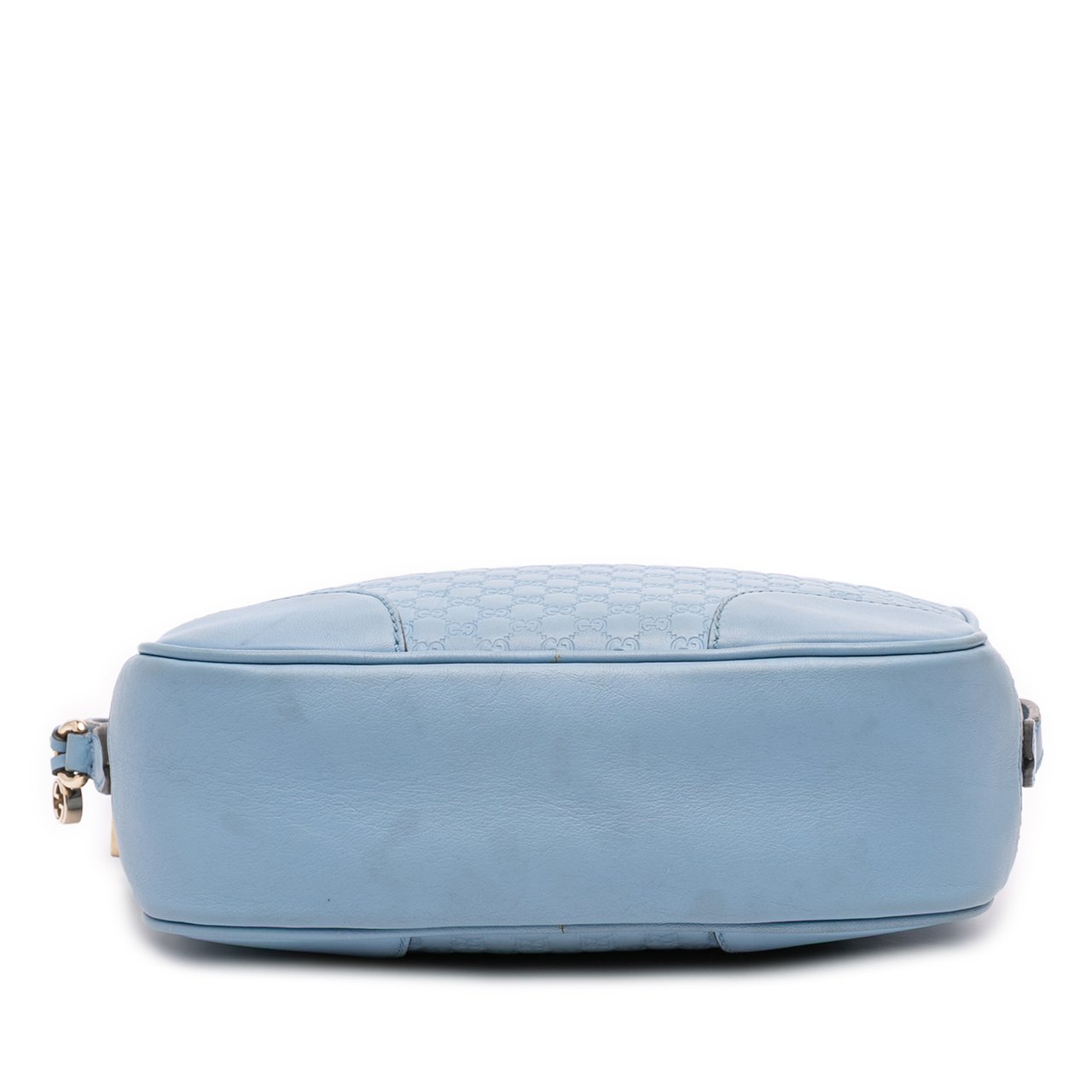 Gucci Mini Microguccissima Bree Crossbody Blauw
