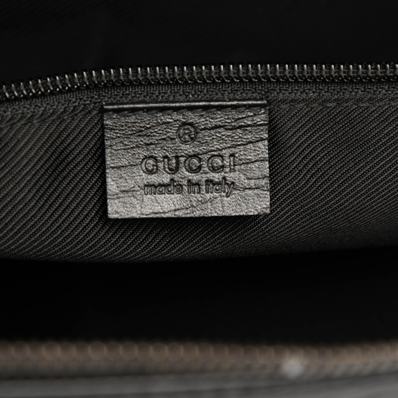 Gucci Textured Calfskin Handbag Zwart