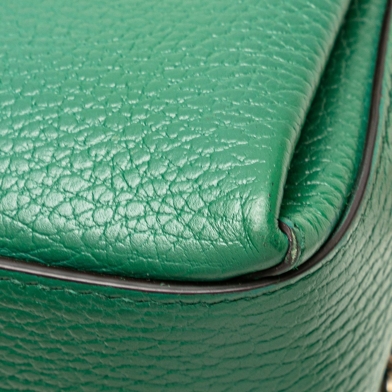 Gucci Small Dollar Calfskin Interlocking G Crossbody Groen