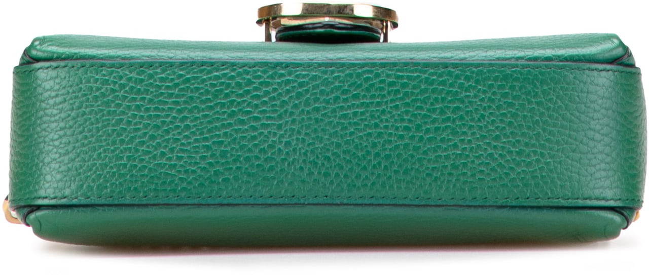 Gucci Small Dollar Calfskin Interlocking G Crossbody Groen