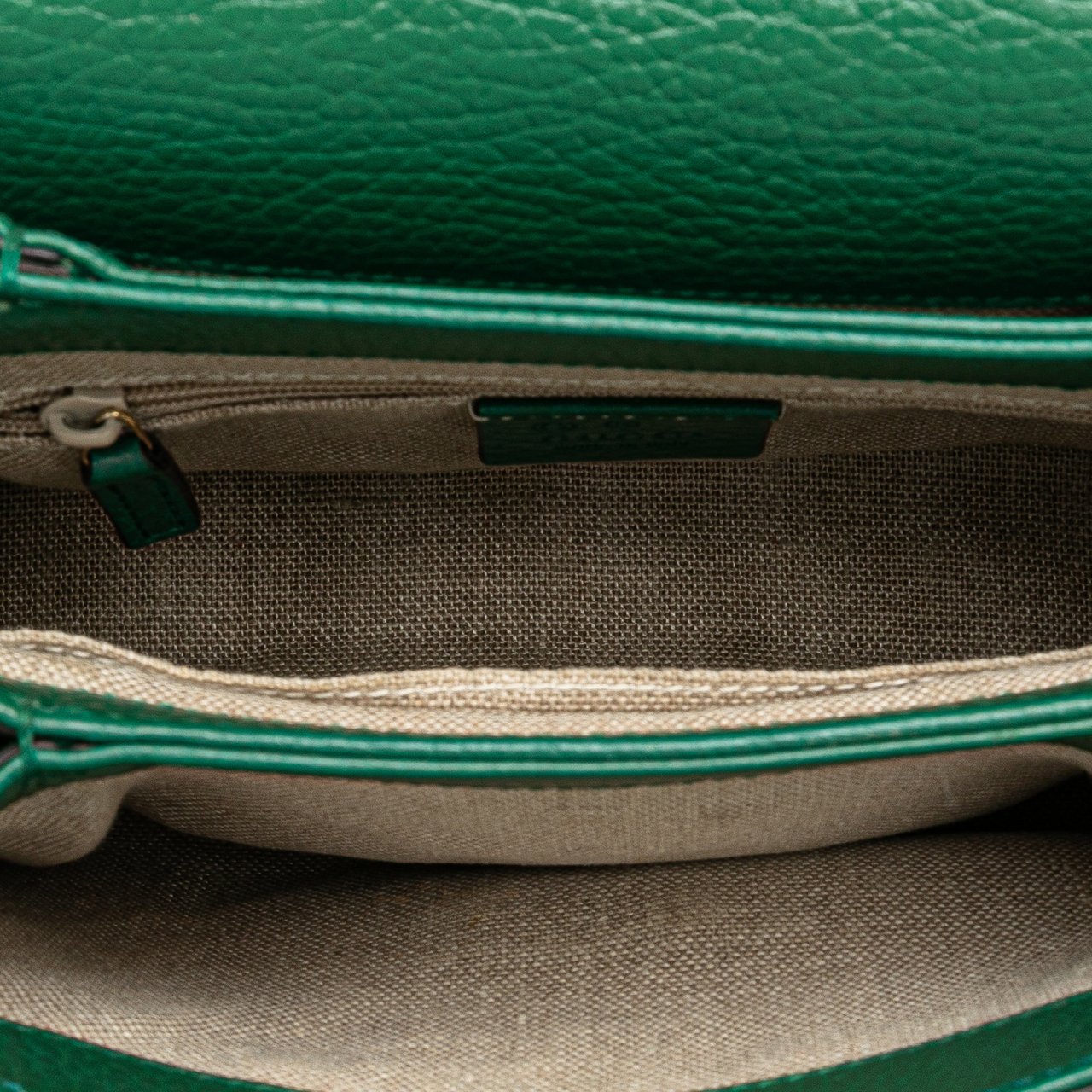 Gucci Small Dollar Calfskin Interlocking G Crossbody Groen