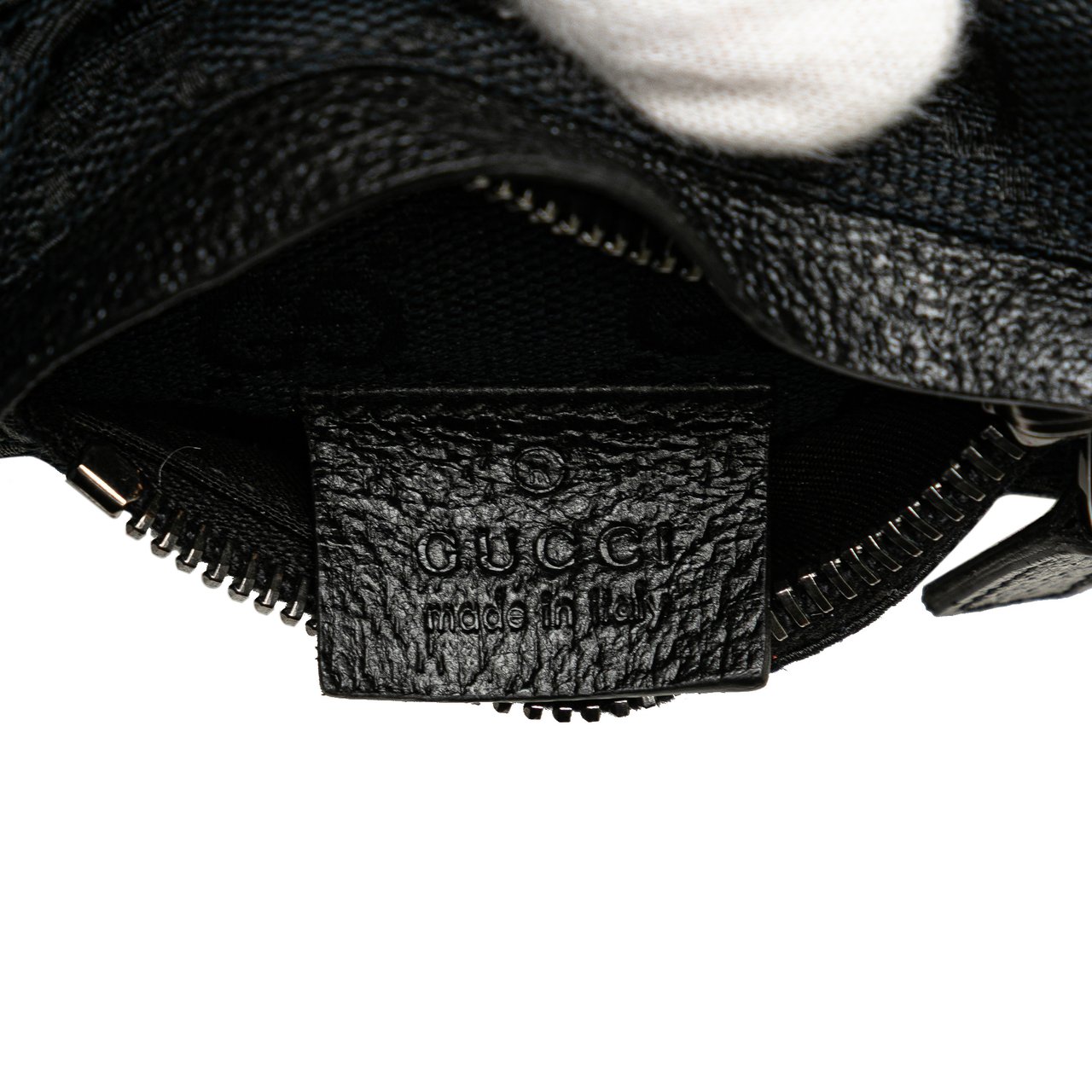 Gucci GG Canvas Double Pocket Belt Bag Blauw