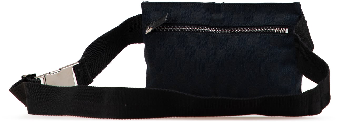 Gucci GG Canvas Double Pocket Belt Bag Blauw