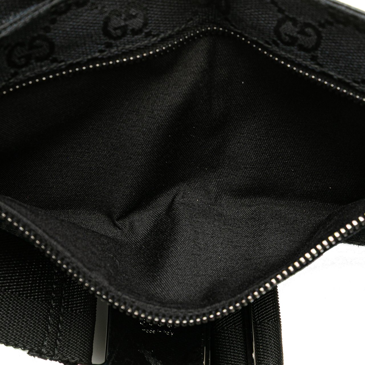 Gucci GG Canvas Double Pocket Belt Bag Blauw