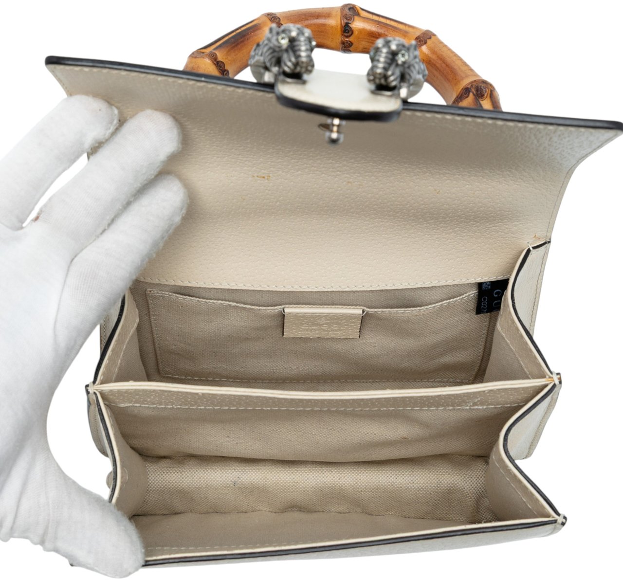 Gucci Mini Leather Bamboo Dionysus Web Satchel Wit