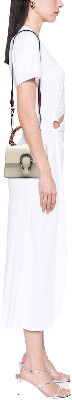 Gucci Mini Leather Bamboo Dionysus Web Satchel Wit