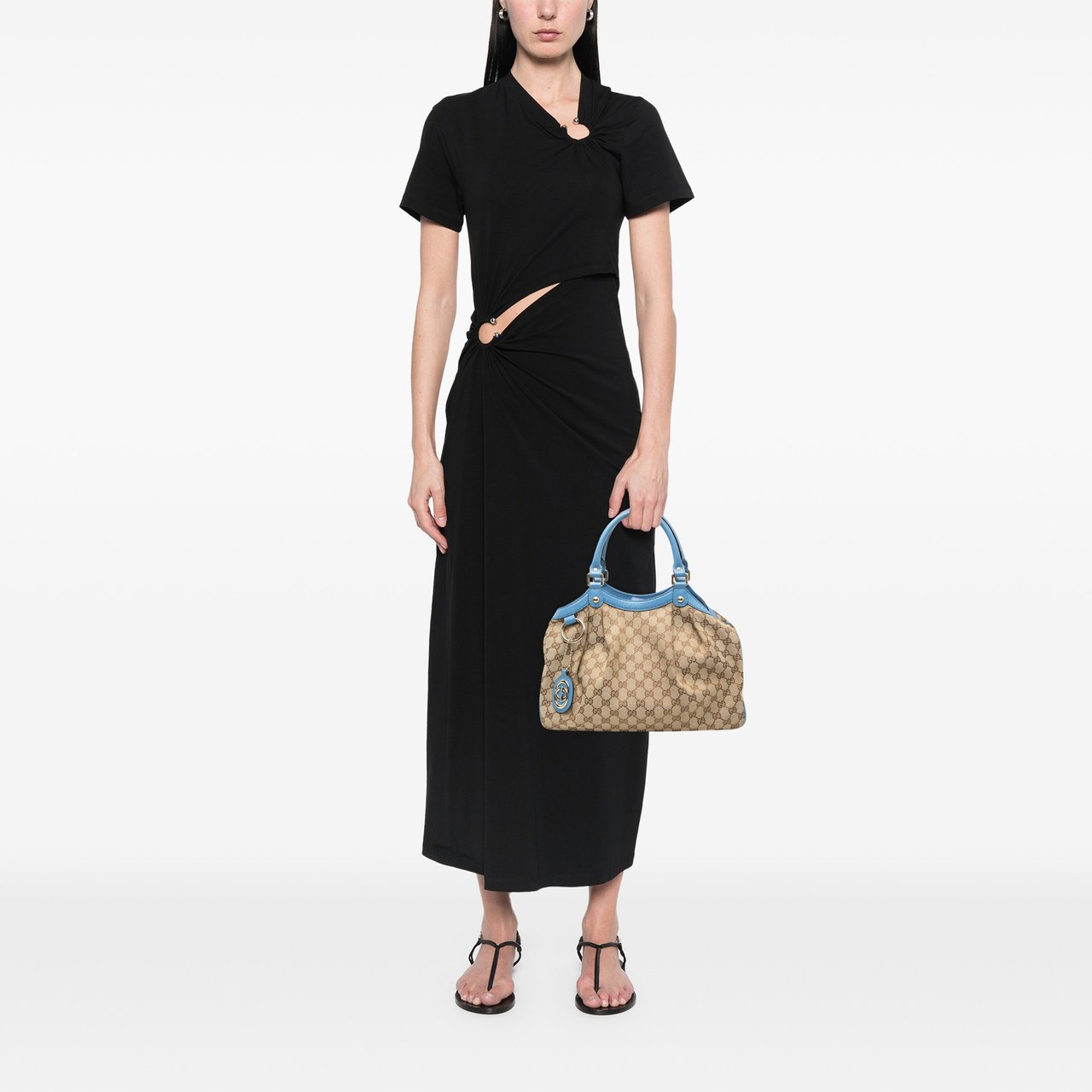 Gucci Medium GG Canvas Sukey Tote Bruin