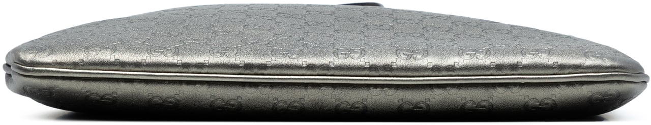 Gucci Metallic Guccissima Tote Bruin