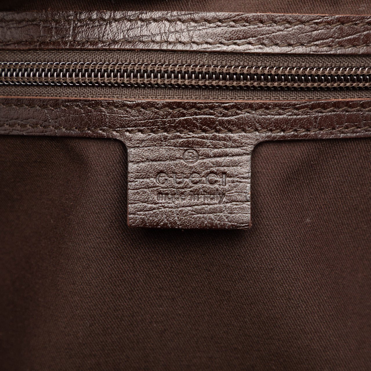 Gucci GG Supreme Double Zip Travel Bag Bruin