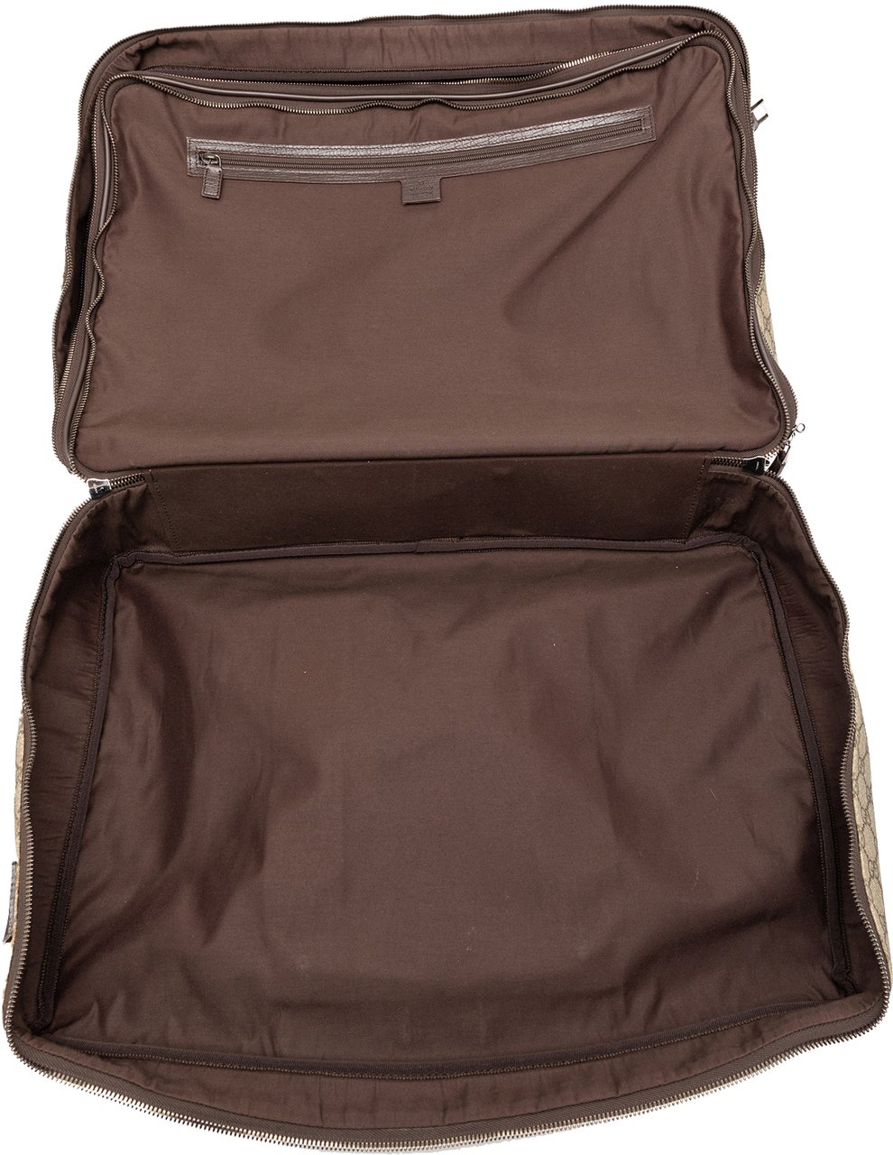 Gucci GG Supreme Double Zip Travel Bag Bruin