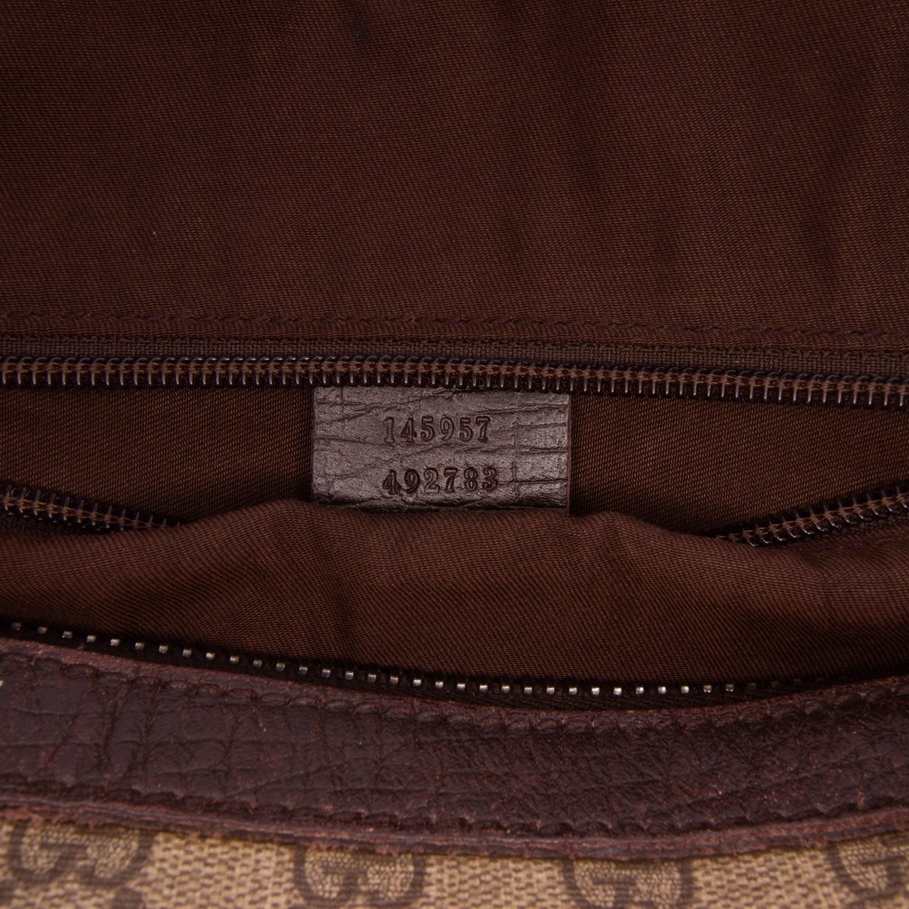 Gucci GG Supreme Web Boston Bag Bruin