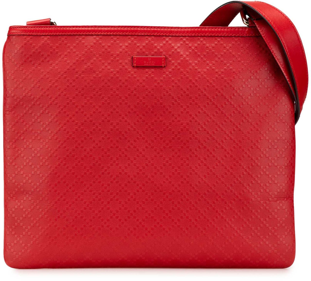 Gucci Diamante Leather Hilary Lux Crossbody Rood