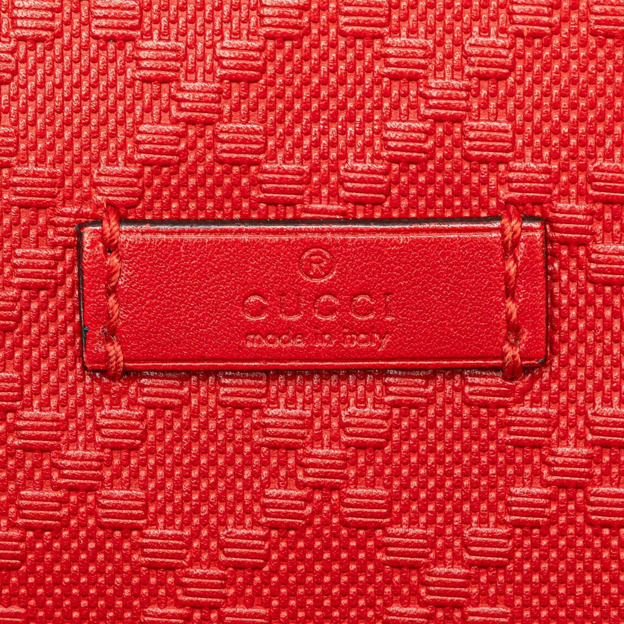 Gucci Diamante Leather Hilary Lux Crossbody Rood
