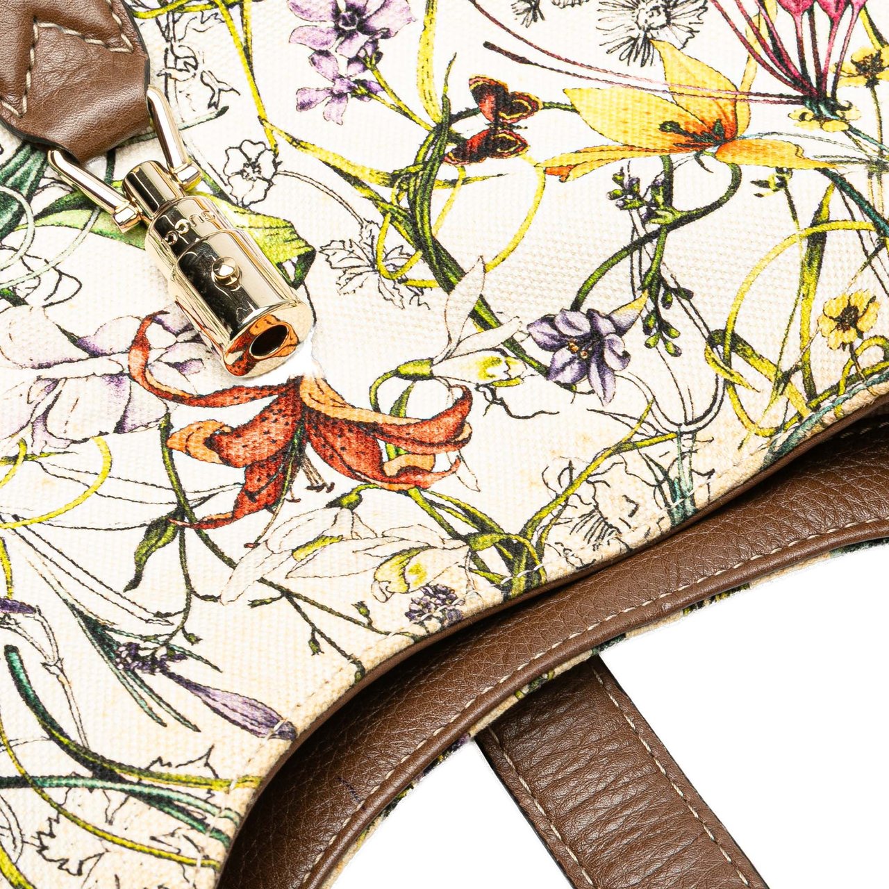 Gucci Flora Canvas Jackie O Bouvier Crossbody Wit